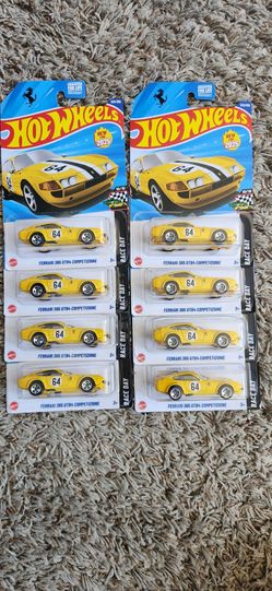 2025 Hot Wheels Yellow Ferrari 365 lot of 8