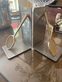 Tennis Racket Book Ends