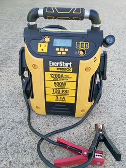 Everstart Maxx J5CPDE 1200 Peak Amps Jump Starter / READ DESCRIPTION