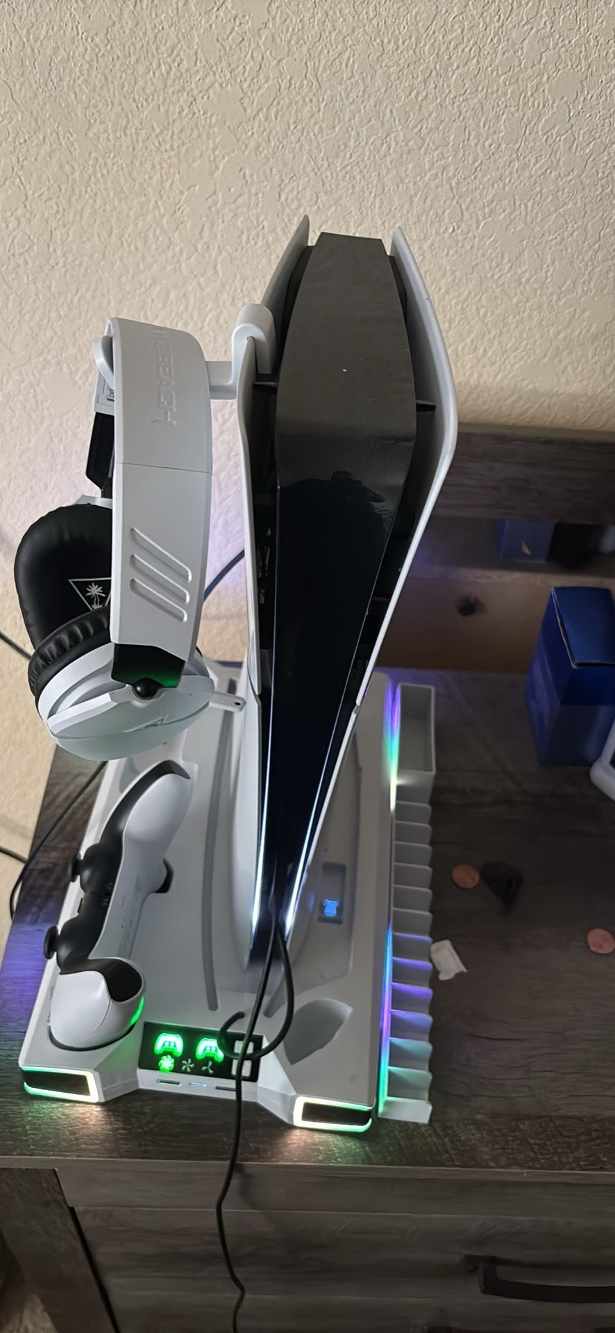 Ps5 With Headset Controller Charging Station And Rocker Chair