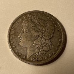 1890 O Morgan Silver Dollar 