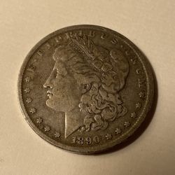 1890 O Morgan Silver Dollar 