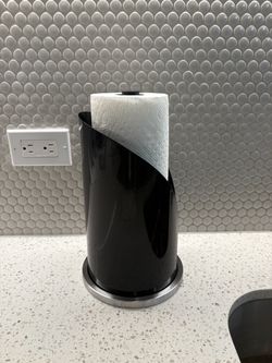 Modern Black Paper Towel Holder