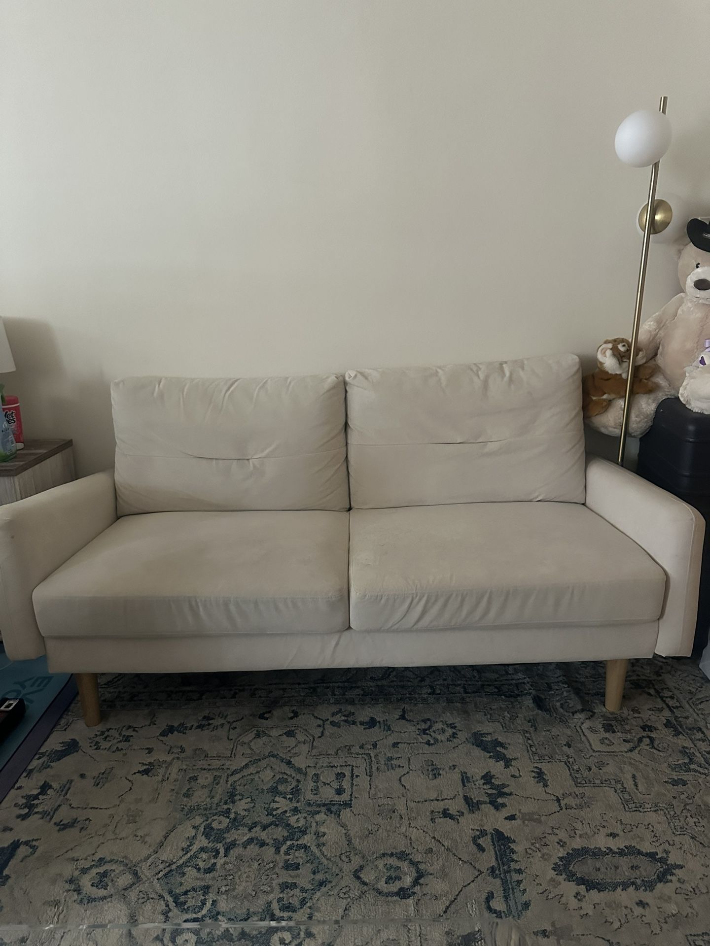 Off White Love Seat Sofa