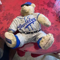 Brooklyn Dodgers Cooperstown Teddy Bear 