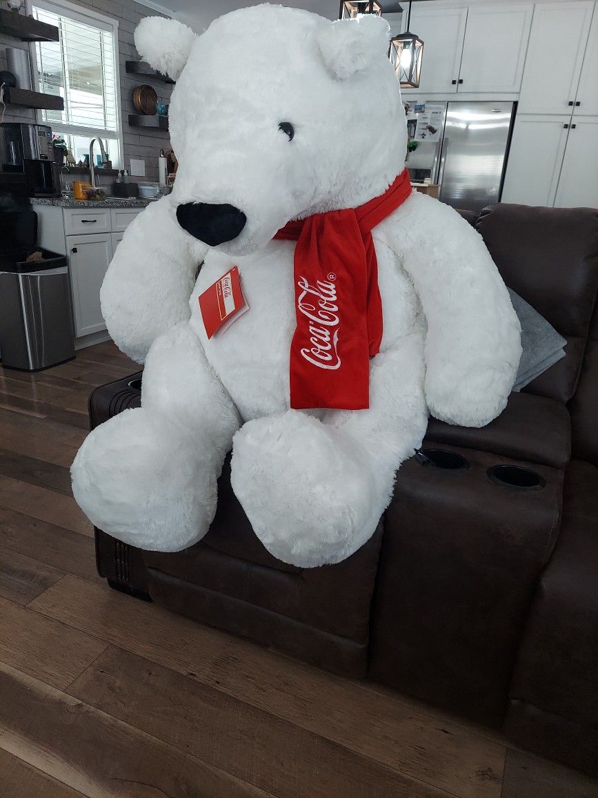 31" Plush Coca Cola Polar Bear 2012