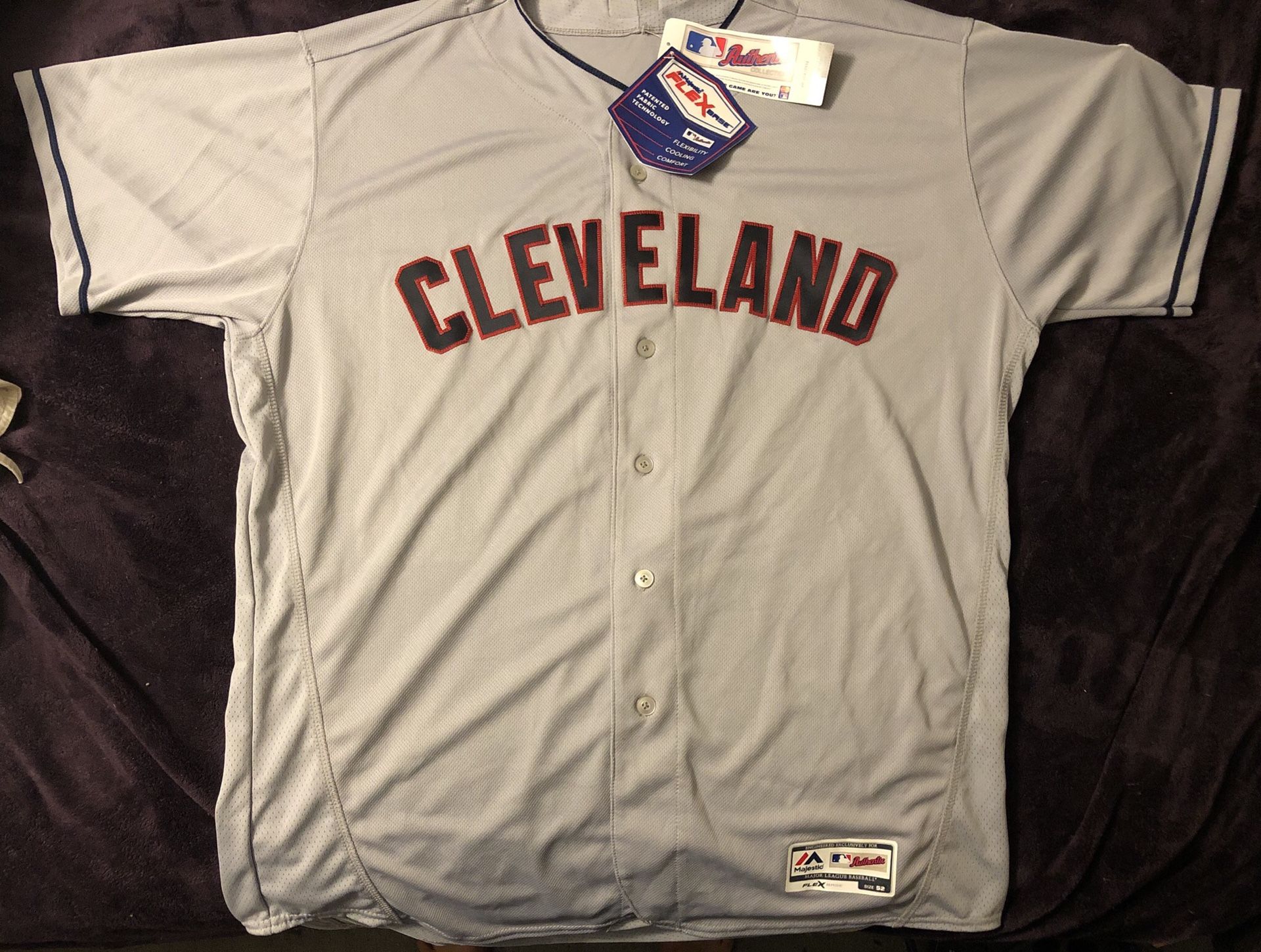 Cleveland Indians Majestic Authentic Collection Flex Base Baseball Jersey