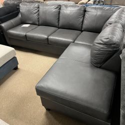 Genuine Leather Sectional! 