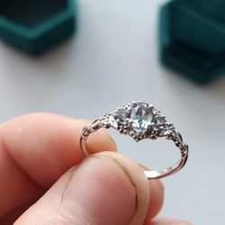 Engagement Ring W Wedding Band 