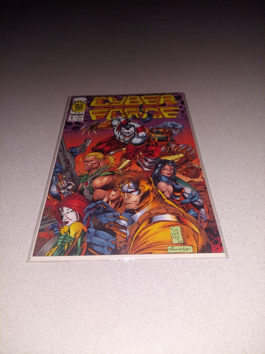 1993 CYBER FORCE #1 COMIC BAGGED AND BOARDED
