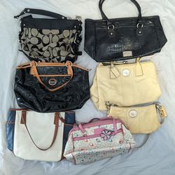 Handbag LOT Sale - including 6 Coach bags