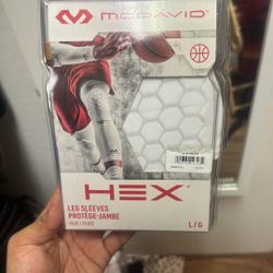 white mcdavid leg sleeves