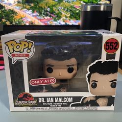 Funko Pop Movies Jurassic Park #552 Dr. Ian Malcolm Wounded Target Exclusive