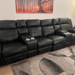 Black Leather Couch