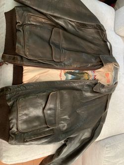 Avirex, Air-Mail leather Jacket (L)  Vintage