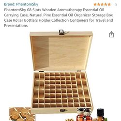 Wooden Aromatherapy Essential Oil Carrying Case