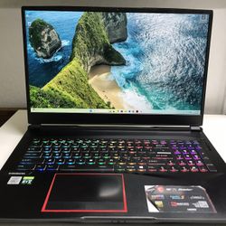 **MSI GE75 RIDER Six Core i7/RTX 2070. GAMING LAPTOP ** *Great for Graphic Design, Gaming or  Students * *Windows 11  Full Activate. ** Price $ 550  *