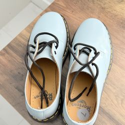 NEW Dr. Martens 1461 Light Blue Leather Shoes – Size 7 – Unisex 