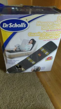 Dr Scholl's massage mat and seat cushion