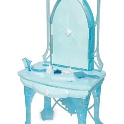 Disney Frozen 2 Elsa's Enchanted Ice Vanity, Includes Lights, Iconic Story Moments & Plays Vuelie and Into The Unknown for Ages 3+