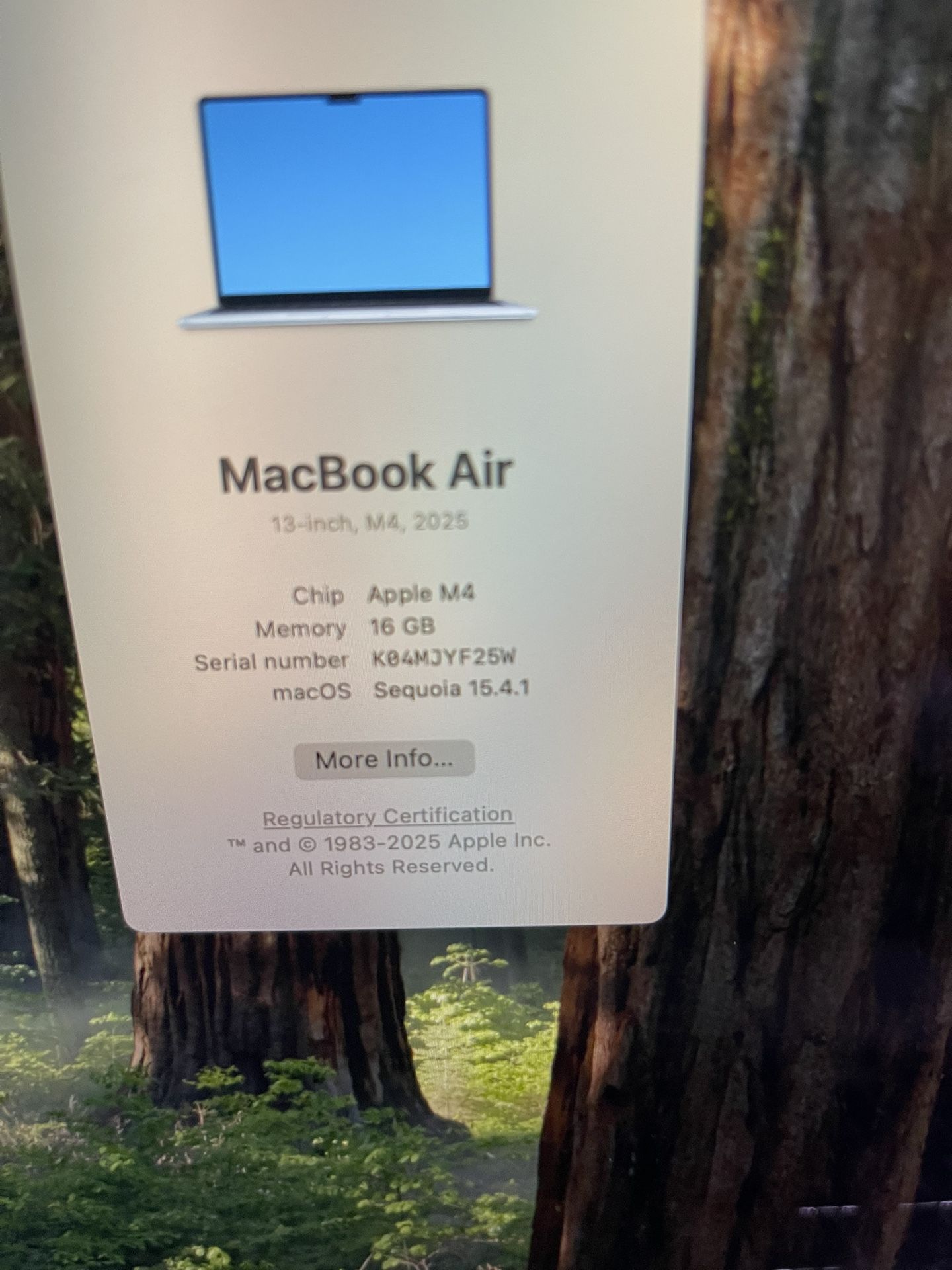 Gray MacBook Air 13.3” 2025 M4