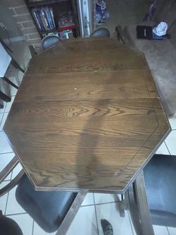 Used Dining table with 6 chairs