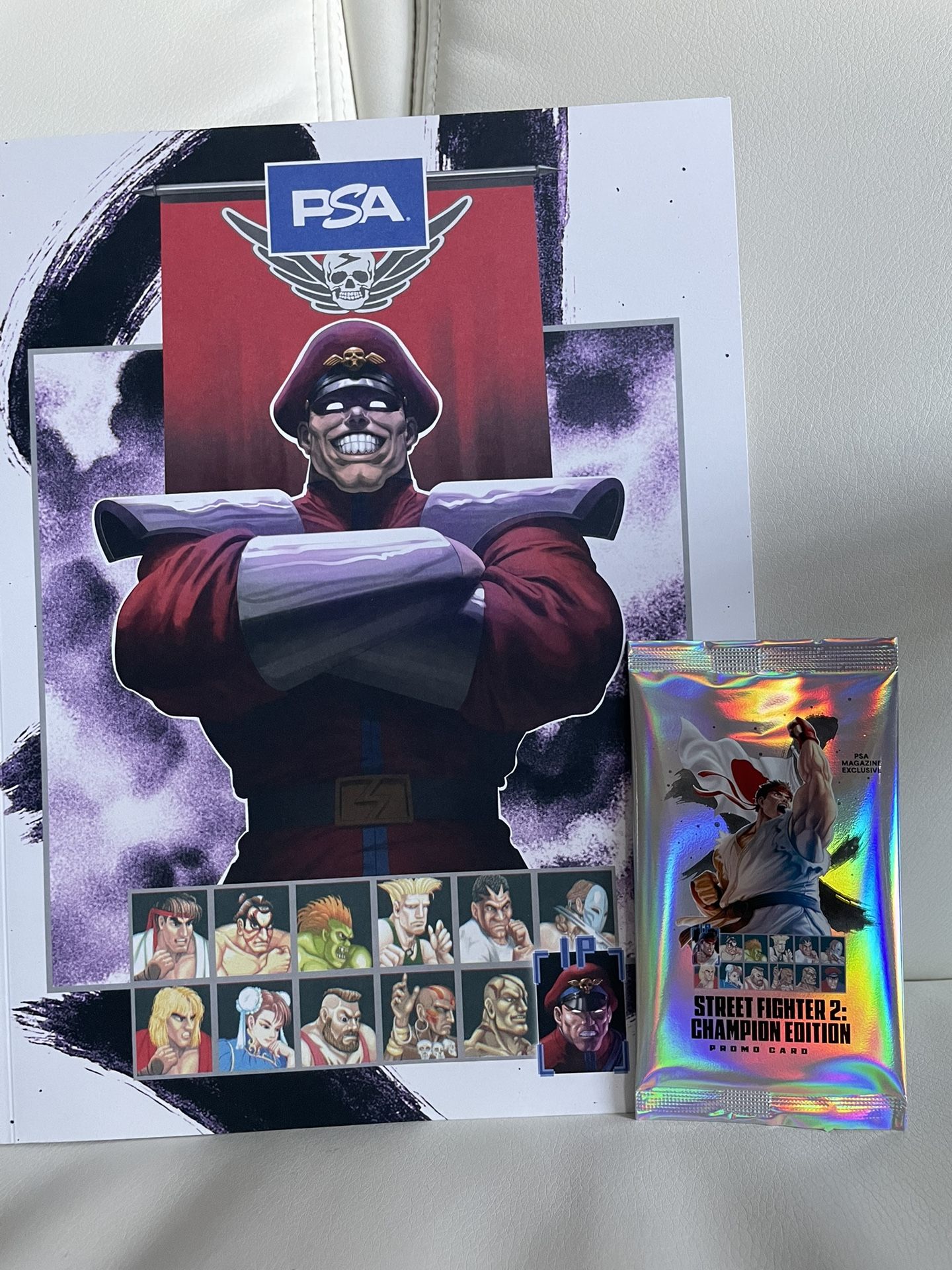 PSA x Steet Fighter exclusive Promo Card Booster Pack & magazine
