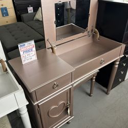 Vanity Table Desk With Stool, REDUCED PRICE 