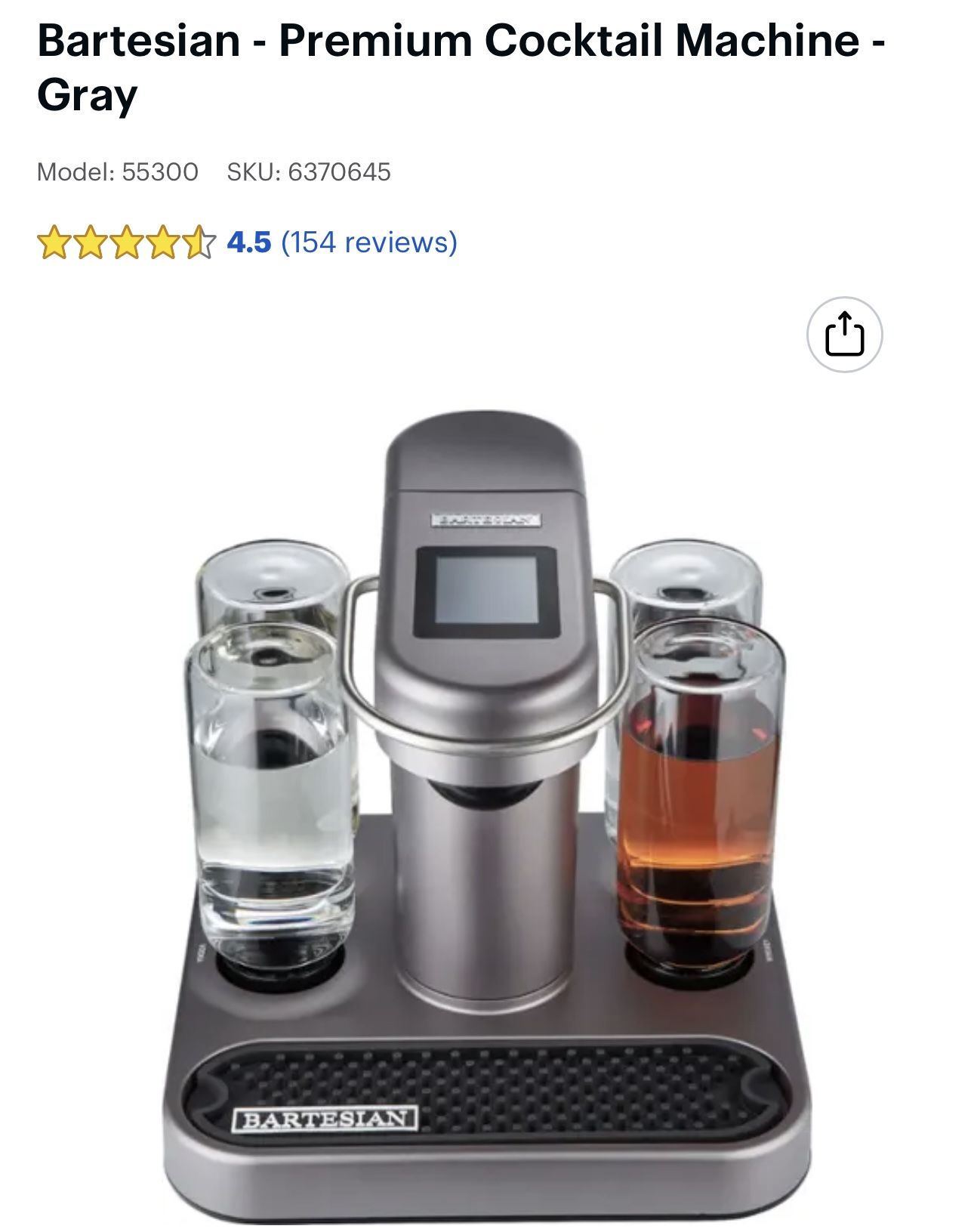 Bartesian - Premium Cocktail Machine 