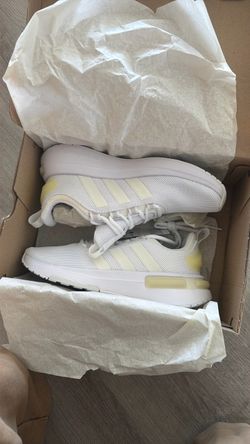Adidas Cloudfoam Sneakers White Yellow