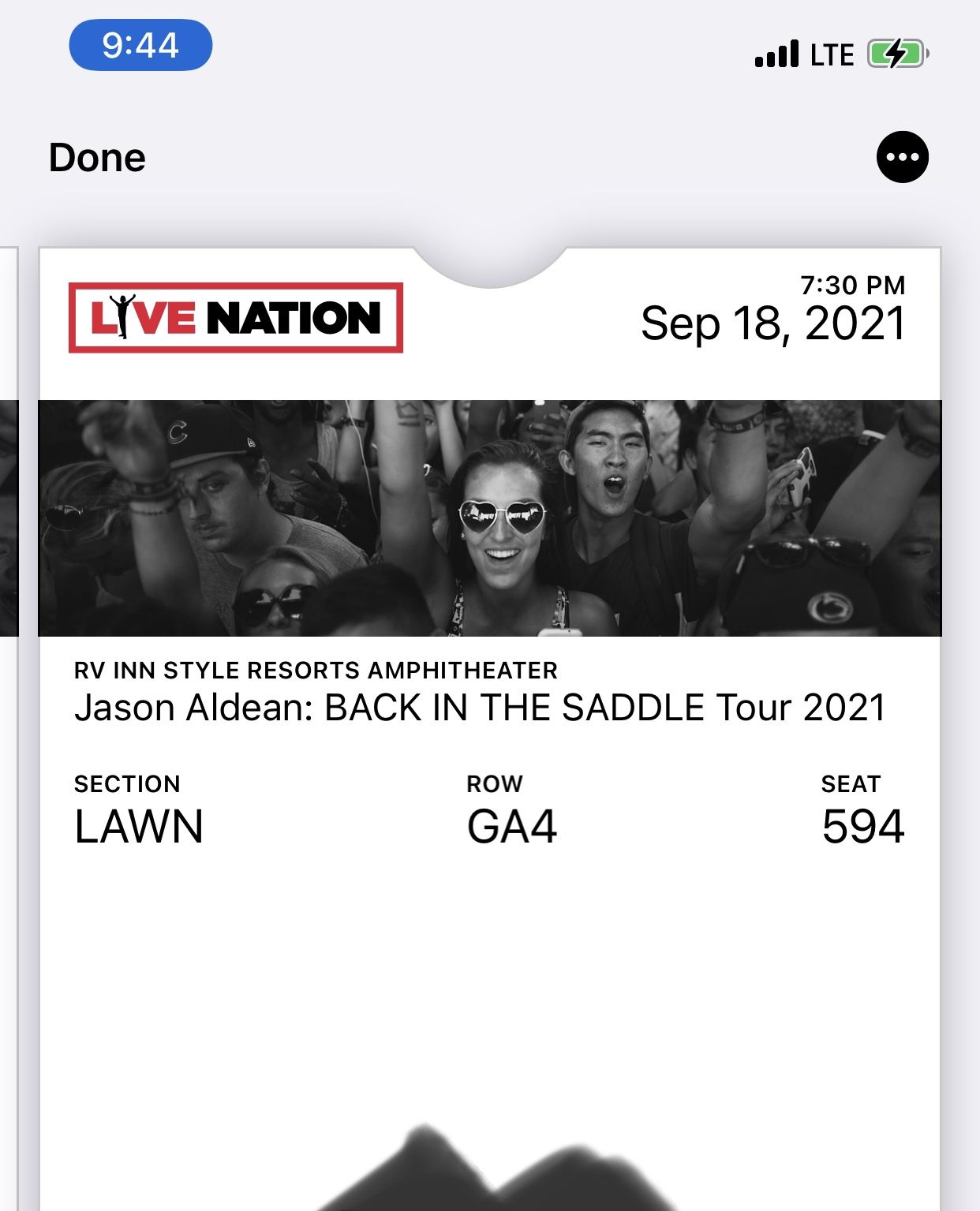 2 Jason Aldean concert tickets