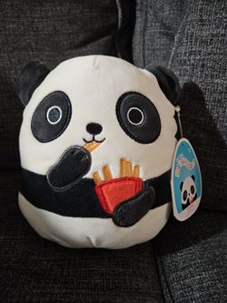 Squishmallows Panda Stanley With Fries 7"