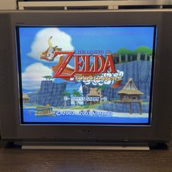Sony Trinitron KV-27FV16 27” CRT TV - w/ Remote - Retro Gaming - Component/S-Video/Composite