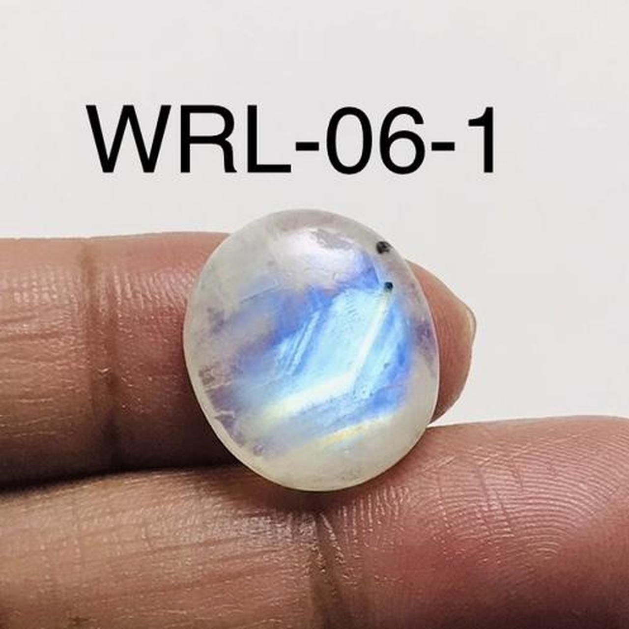 White Rainbow moonstone Oval Shape Cabochon-WRL-06-1