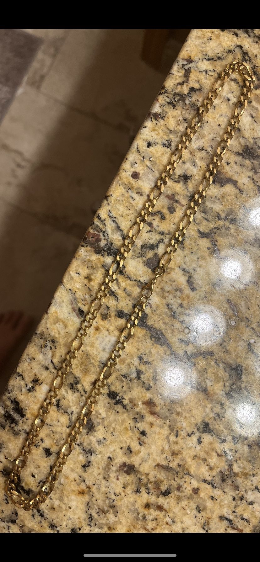 22” 14k Gold Figaro