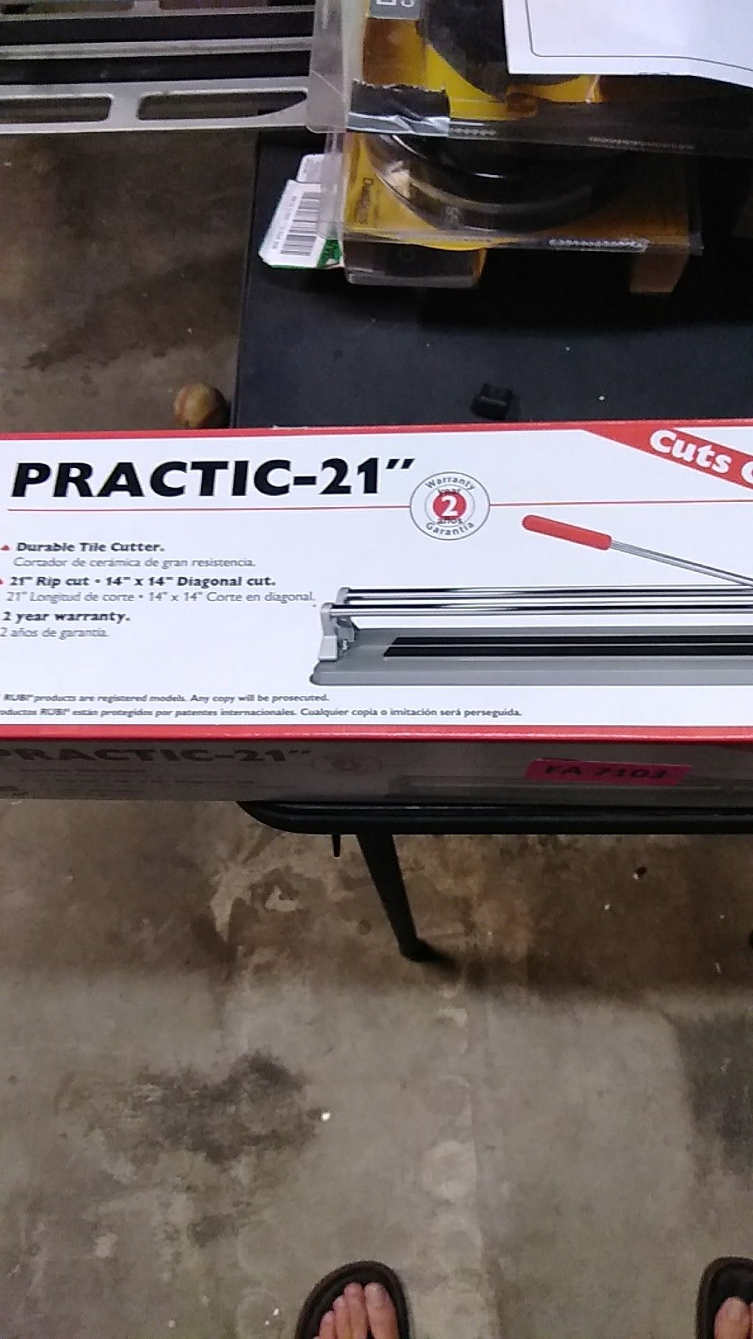 Rubi practic sale 21 tile cutter