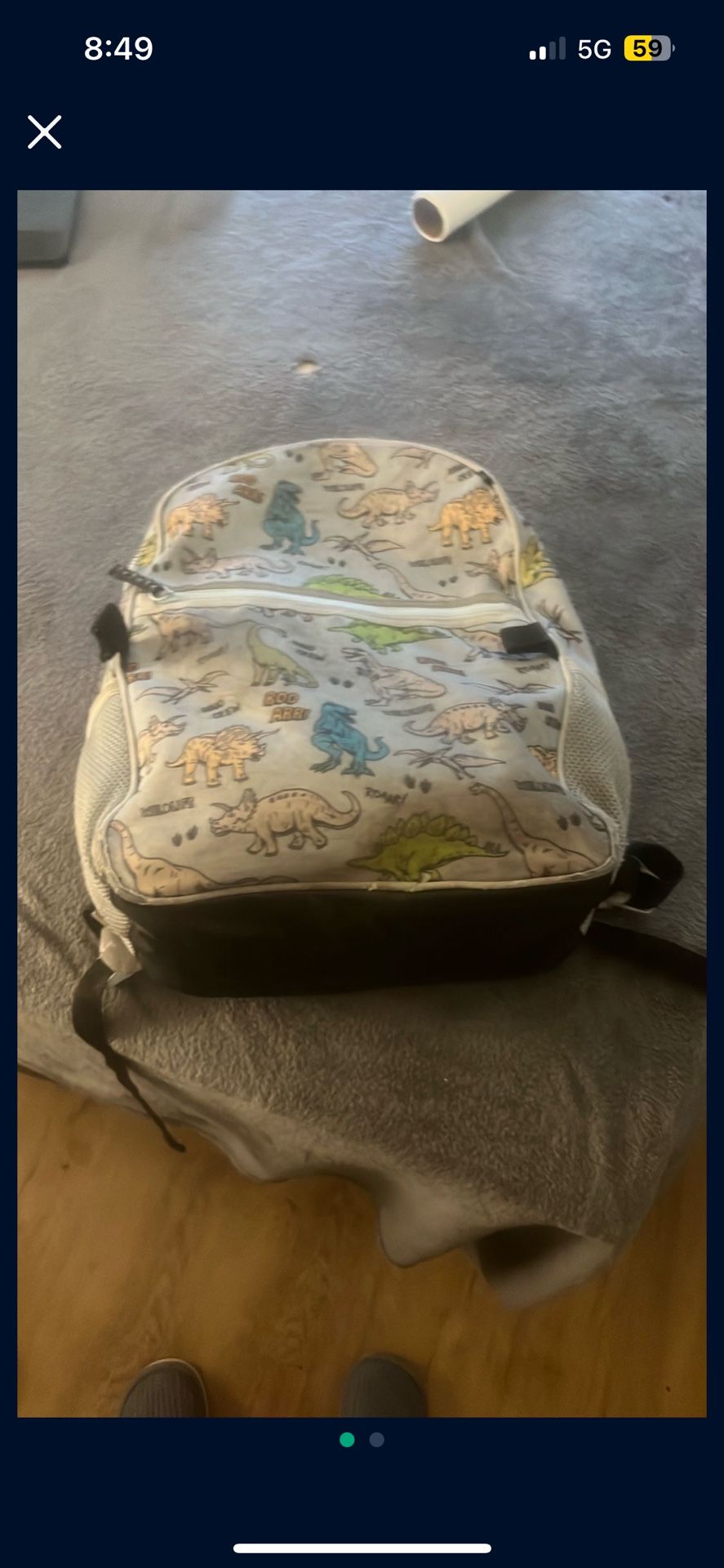 Dinosaur book bag