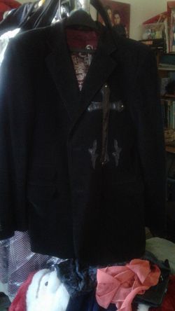 Saco Pana negro con motivos cruces Size: Large