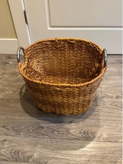Sturdy Basket with Metal Handlers