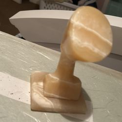 Bust In Marble Onyx Mounted Carved Decoration