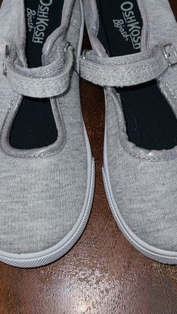 Girls Osh Kosh Gray Buckle Shoes