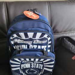 BN Pennstate Nittany 2 Pieces Backpack And Lunch Kit 