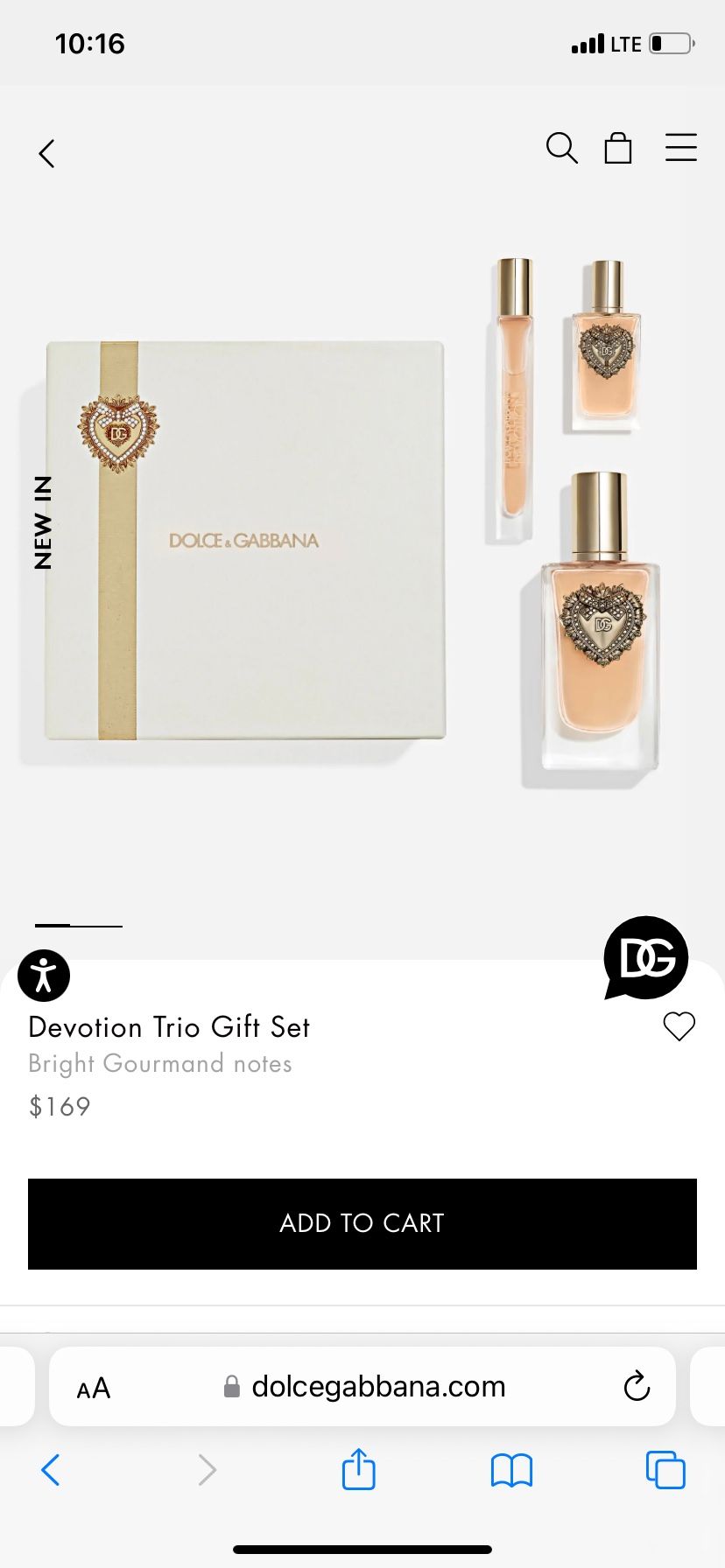 Dolce & Gabbana Perfume Set 