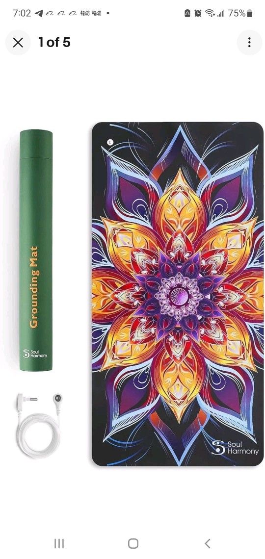 🌍 Brand New Earthing Mat – 23.6” x 35.4” Grounding Pad for Feet