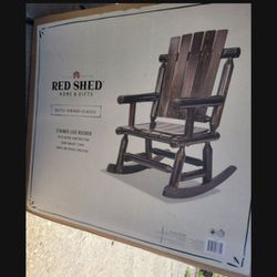      2  Red Shed Wooden Rockers