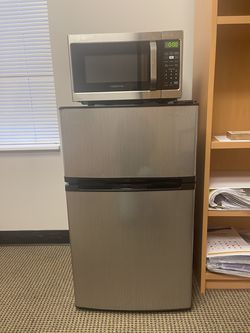 Mini Fridge and Microwave