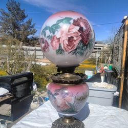 Vintage Gone With The Wind Oil Lamp