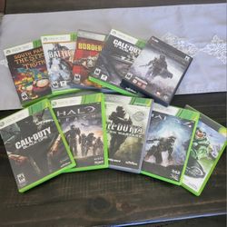 XBOX GAMES All 10 For $50.00