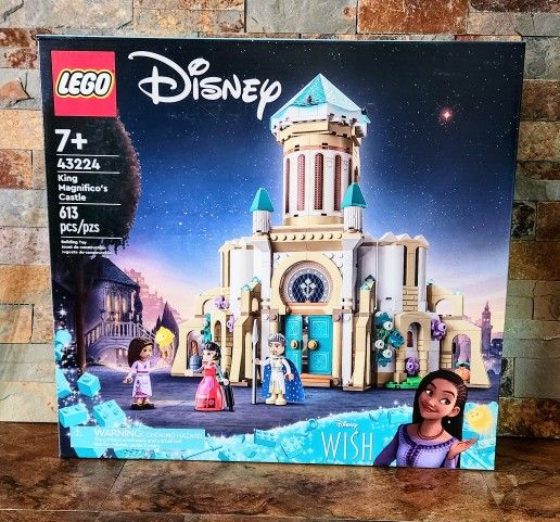  Disney Wish • King Magnifico\'s Castle • Building Toy Set • 613-Pcs. / # 43224 • A Collectible Set For Kids Ages - 7 & Up 
