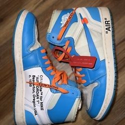 Unc OffWhite Jordans. 